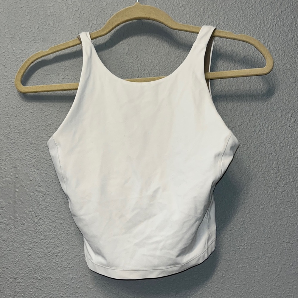 Lululemon women’s white high rise align tank